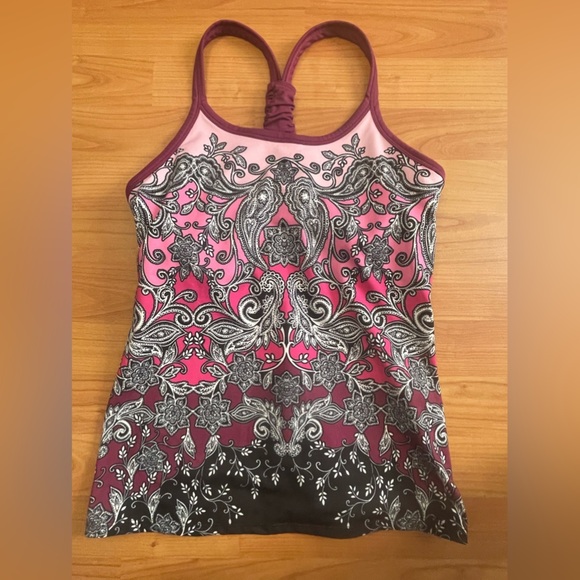 Athleta Tops - Athleta Pavitra Paisley Racerback Tank Top Womens Small Athleta Tank Top Yoga